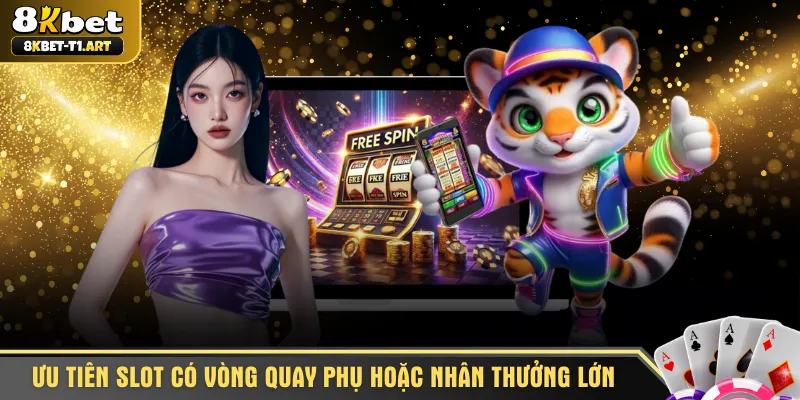 Ưu tiên các slot có vòng quay phụ hoặc nhân thưởng lớn